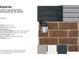 A curated selection of the home's exterior materials, colors and finishes at 10307 Gateway Dr, Brownsburg, IN 46234