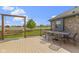 Relax on the back deck swing while enjoying views of the home's expansive, lush yard at 10363 N County Road 950 E, Brownsburg, IN 46112