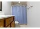 Functional bathroom featuring a shower, and vanity with sink at 10363 N County Road 950 E, Brownsburg, IN 46112