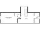 Upstairs floor plan featuring primary bedroom, bath, walk-in closet, and hall dimensions at 1107 N Hartman Dr, Indianapolis, IN 46219