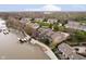 Lakeside condominiums featuring waterfront access and boat docks for each unit at 11319 Shoreview Ln, Indianapolis, IN 46236