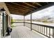 Spacious covered deck provides a tranquil outdoor space with beautiful lake views at 11319 Shoreview Ln, Indianapolis, IN 46236