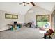 Spacious bonus room with vaulted ceiling and lots of natural light at 11471 Clarkston Rd, Zionsville, IN 46077