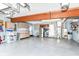 This spacious garage provides ample storage space and a large area for parking and projects at 11550 Clarkston Rd, Zionsville, IN 46077