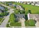 Beautiful aerial view of the home showcasing its location in a well-planned neighborhood at 1454 Woodfield Dr, Greenwood, IN 46143