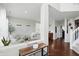 Comfortable living room featuring hardwood floors, neutral colors, and an open layout with ample natural light at 1454 Woodfield Dr, Greenwood, IN 46143