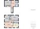 Combined floor plan of both upper and lower levels, displaying a spacious layout of the home at 1505 E 30Th St, Anderson, IN 46016