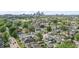 Panoramic aerial view showcasing the neighborhood and city skyline in the distance at 1505 Spann Ave, Indianapolis, IN 46203