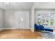 Bright living room featuring hardwood floors and ample natural light at 1505 Spann Ave, Indianapolis, IN 46203