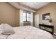 Inviting bedroom showcasing a window and stylish furniture for functional living at 16285 Remington Dr, Fishers, IN 46037