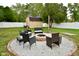 Backyard fire pit with outdoor seating at 1701 Lincoln Rd, Speedway, IN 46224
