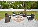 Backyard fire pit with lounge seating at 1701 Lincoln Rd, Speedway, IN 46224