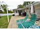 Backyard with patio, lounge chairs and a grill at 1701 Lincoln Rd, Speedway, IN 46224
