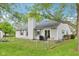 Backyard featuring fenced in space with a patio and exterior of the home for sale at 2444 S Brandywine Ct, Greenfield, IN 46140