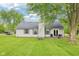 Backyard featuring fenced in space with a patio and exterior of the home for sale at 2444 S Brandywine Ct, Greenfield, IN 46140