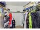 Organized walk-in closet with shelving, clothes racks, and ample storage space at 2444 S Brandywine Ct, Greenfield, IN 46140