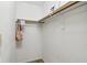 Empty walk-in closet with shelving, a hanging rack, and carpet flooring at 2444 S Brandywine Ct, Greenfield, IN 46140