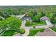 Beautiful aerial shot of a well-maintained home with lush greenery, and mature trees in a friendly neighborhood at 3996 Brockton Manor N Dr, Greenwood, IN 46143