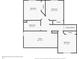 Detailed floor plan showing layout of second floor at 3996 Brockton Manor N Dr, Greenwood, IN 46143