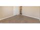 This bedroom features neutral carpeting, baseboards, and paint and a set of french doors at 4104 Bullfinch Way, Westfield, IN 46062
