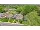Aerial view of a charming neighborhood with well-maintained lawns and tree-lined streets during the spring at 4245 Guilford Ave, Indianapolis, IN 46205