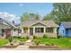 Charming bungalow featuring stone accents, landscaped front yard, and a welcoming front porch at 4245 Guilford Ave, Indianapolis, IN 46205