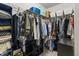 Organized walk-in closet featuring shelving, hanging rods, and ample storage space for clothes and accessories at 4629 Rainwater Ln, Whitestown, IN 46075