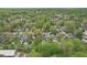 Neighborhood aerial view features tree-lined streets and charming single-Gathering homes at 4810 Winthrop Ave, Indianapolis, IN 46205