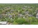 Neighborhood aerial view features tree-lined streets and charming single-Gathering homes at 4810 Winthrop Ave, Indianapolis, IN 46205