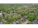 Scenic aerial view of a residential neighborhood surrounded by lush greenery at 4810 Winthrop Ave, Indianapolis, IN 46205
