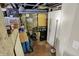 Unfinished basement space with concrete walls, exposed ceiling, and potential for storage at 5348 Pelham Way, Indianapolis, IN 46216
