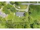 Aerial view of property showcasing its spacious lot and surrounding greenery at 6464 Whitley Ln, Indianapolis, IN 46260
