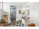 View of the bedroom with a colorful theme and cozy interior design at 6464 Whitley Ln, Indianapolis, IN 46260