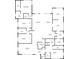 Detailed floor plan showcasing the layout of rooms, including dimensions and spatial relationships at 6465 Lawrence Dr, Indianapolis, IN 46226