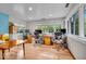 Bright and airy home office with hardwood floors, natural light, and ample workspace at 6465 Lawrence Dr, Indianapolis, IN 46226