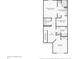 Second floor plan featuring two bedrooms, two bathrooms, loft, laundry room and closet at 7045 Gavin Dr, Indianapolis, IN 46217