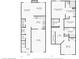 Floor plans featuring the first and second floors of the home's layout and dimensions at 7045 Gavin Dr, Indianapolis, IN 46217