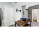 Charming eat-in kitchen with wooden table, decor, and neutral paint at 7045 Gavin Dr, Indianapolis, IN 46217