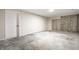 Unfinished basement space featuring concrete floors and walls, ready for customization at 7665 Stones River Ct, Indianapolis, IN 46259