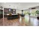 Eat-in kitchen with a large central island and stainless steel appliances at 7716 Traders Hollow Ln, Indianapolis, IN 46278