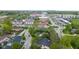 Aerial view of neighborhood with mature trees near Old Meridian & Main St in Carmel, IN at 780 Wilson Terrace Ct, Carmel, IN 46032