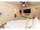 A spacious main bedroom features a ceiling fan, TV, and en-suite bathroom access at 780 Wilson Terrace Ct, Carmel, IN 46032