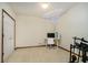 Bedroom with desk setup and closet for organized living at 839 Pebble Brook Pl, Noblesville, IN 46062