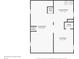 Layout of basement featuring laundry room, living room, flex room, and utility closet at 944 N Harbison Ave, Indianapolis, IN 46219