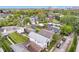 Aerial view of a residential neighborhood with well-maintained lawns and mature trees, showcasing the property's community setting at 1009 Harrison St, Indianapolis, IN 46202