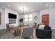 Bright living room with comfortable seating, fireplace and decor accents at 1009 Harrison St, Indianapolis, IN 46202