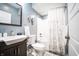 Well-lit bathroom featuring modern fixtures and ample space at 1112 Spann Ave, Indianapolis, IN 46203