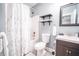 Well-lit bathroom featuring modern fixtures and ample space at 1112 Spann Ave, Indianapolis, IN 46203