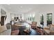 Bright and airy living space connects to the kitchen and dining area, with access to an outdoor area at 12152 Teal Ln, Carmel, IN 46032