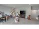 Bonus room featuring a TV, play tent and neutral carpet at 12811 Corydon Dr, Fishers, IN 46037